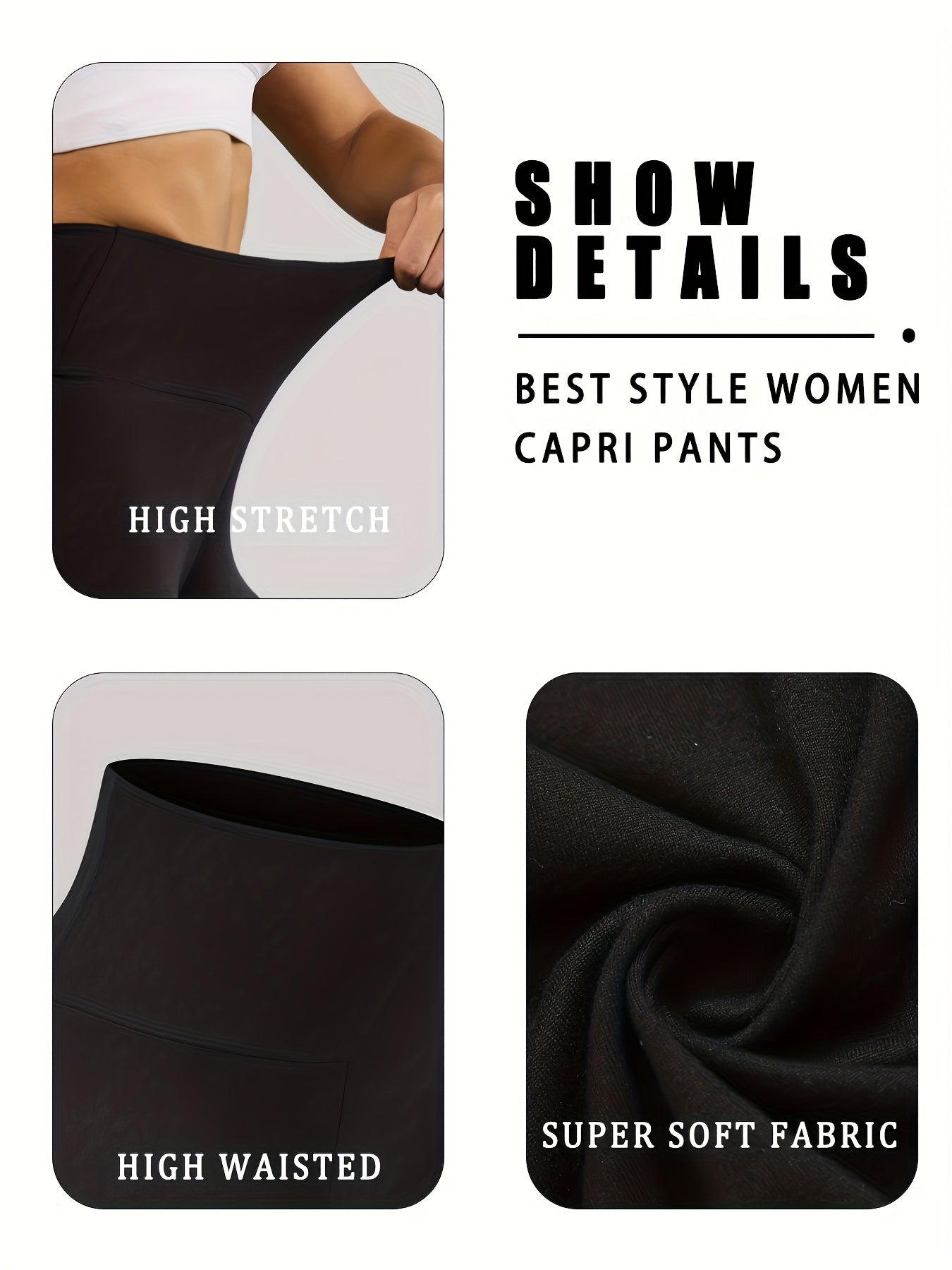 3pcs Ultra-Soft High-Waist Yoga Leggings for Women - Tummy Control, Non-See-Through Workout & Running Pants, Super Soft