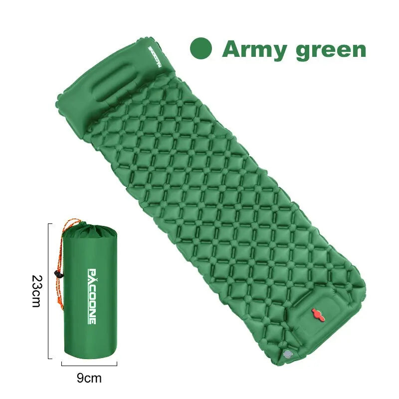 Camping-Luftmatratze mit Kissen – Ultraleicht & Faltbar | 29,99€