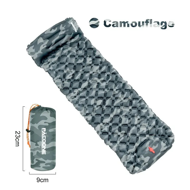 Camping-Luftmatratze mit Kissen – Ultraleicht & Faltbar | 29,99€