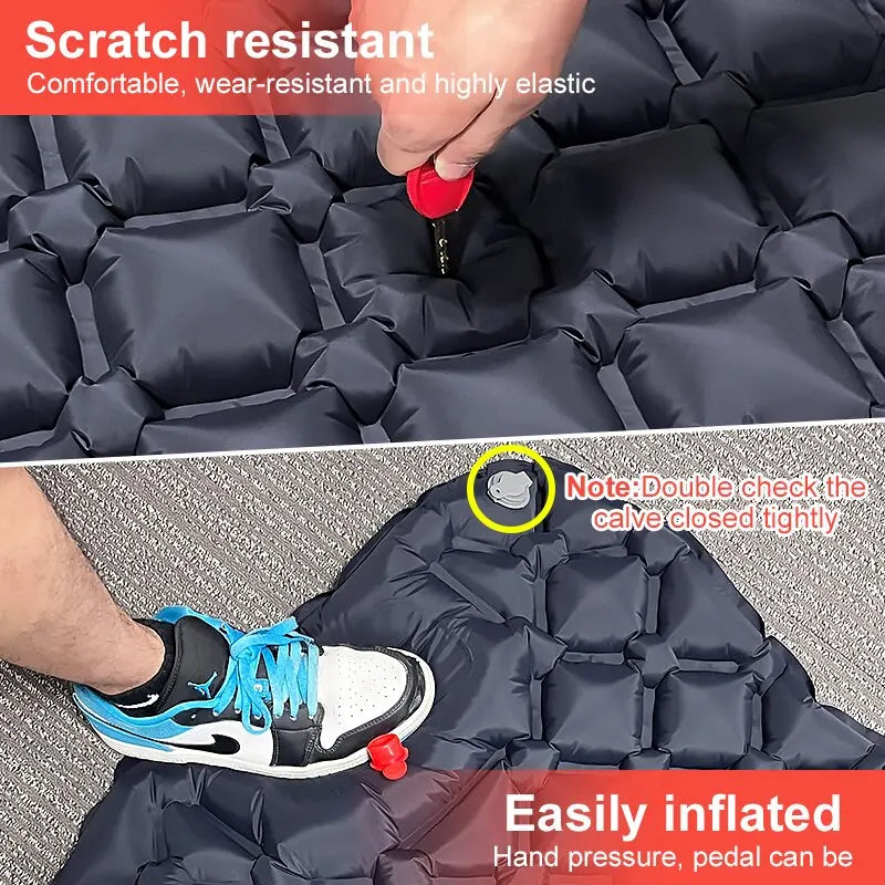 Camping-Luftmatratze mit Kissen – Ultraleicht & Faltbar | 29,99€