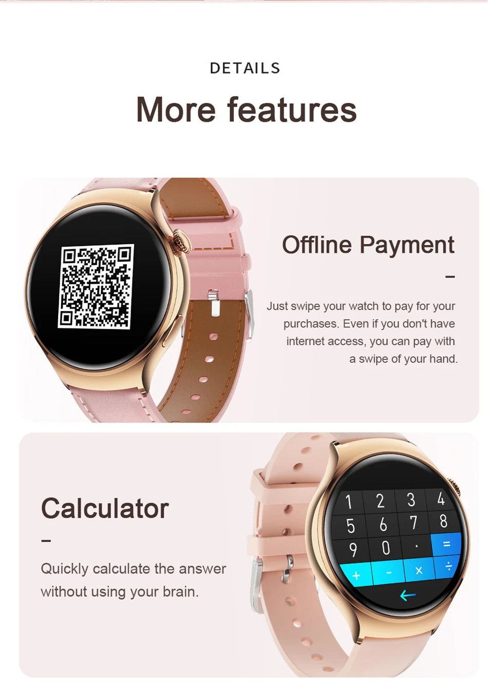 Smartwatch Damen mit GPS & Fitness-Tracker – Herzfrequenz & SpO2 | 49,99€
